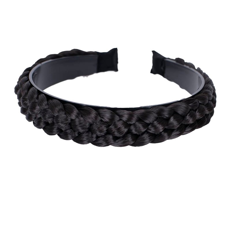 CAISHA Headband Ponytail Braided Hair piece Hair band Hair Accessories Dark Chocolate Brown HR9 - Image 2